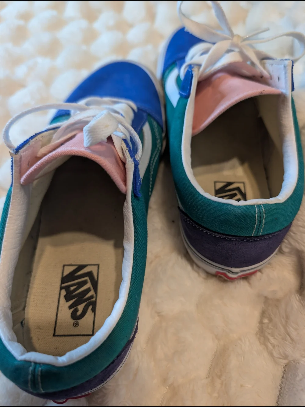 Vans Old Skool Multi Colorblock Retro Skate Sneakers Men's Size 10